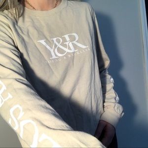 Young and reckless nude color long sleeve tee
